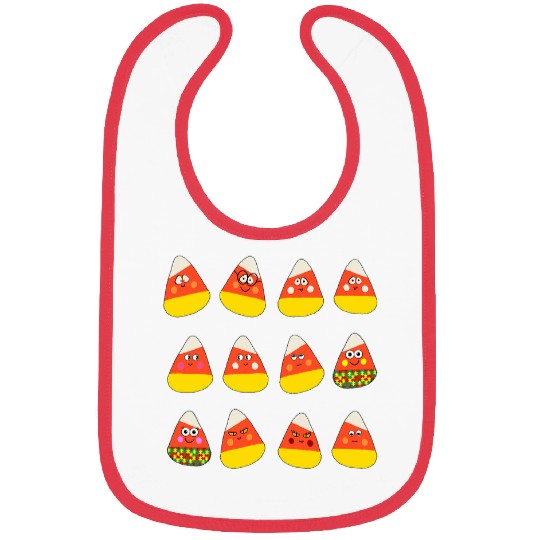 Autism Puzzle Candy Corn Fall Halloween Bibs