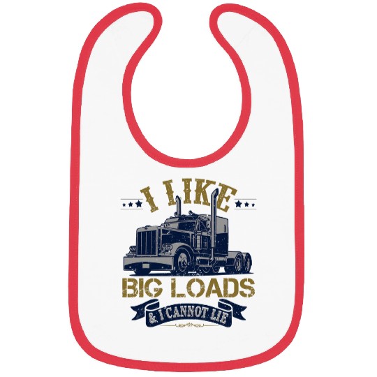 Truck Fun 18 Wheeler Trucker Bibs