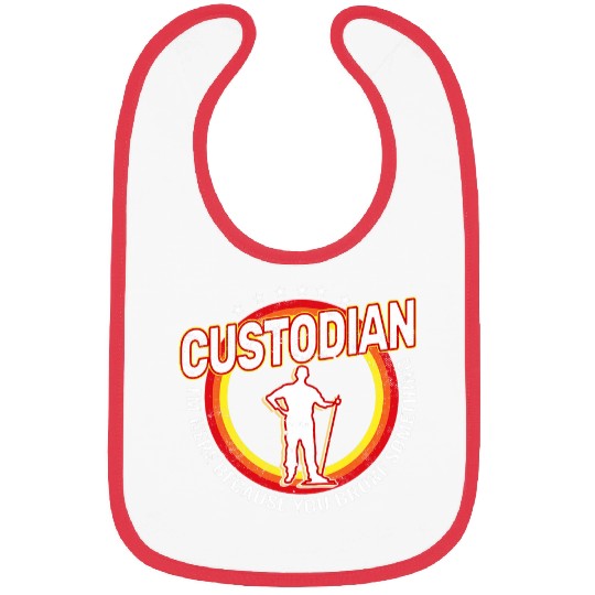 I am Here because you broke retro 80s Janitor Custodian Bibs