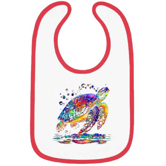 Turtle Pet Tortoise Waterturtle Ocean Natural Environment 15 Bibs