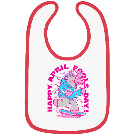 Unicorn Pet happy April Fools Day unicorn funny Bibs