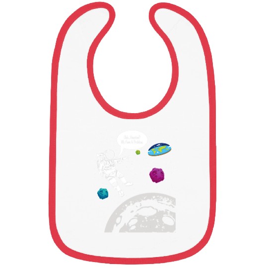 Astronaut Job Funny Moon Landing Astronaut Flat Earth Bibs