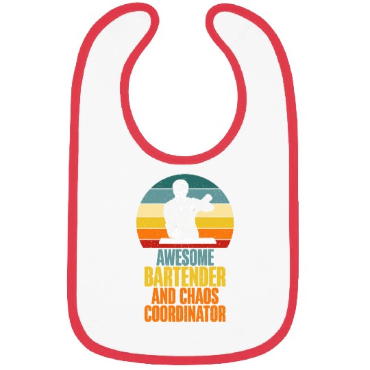 Awesome Bartender and Chaos Coordinator Bartender Bibs