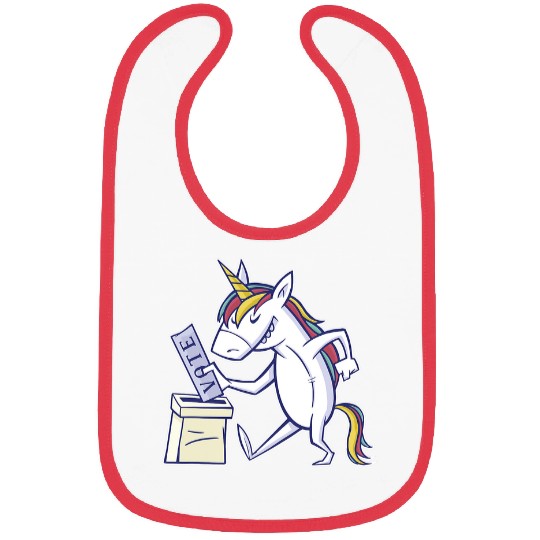 Unicorn Pet Bunddestay Election Year Vote Unicorn Statement Funny Bibs