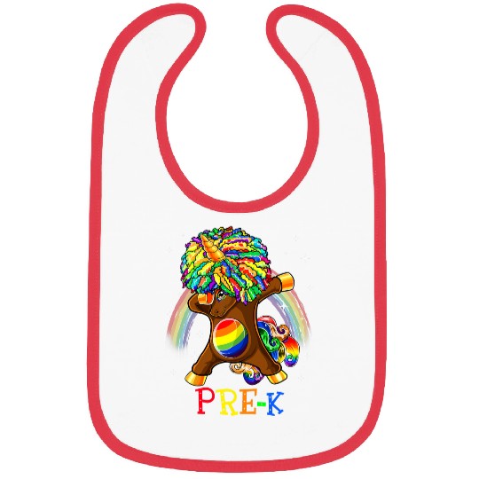 Unicorn Pet  Rainbow Unicorn PreK Back To School Bibs