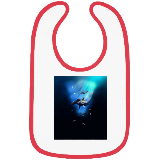 Shark Pet Hammerhead Shark Underwater Ocean Bibs