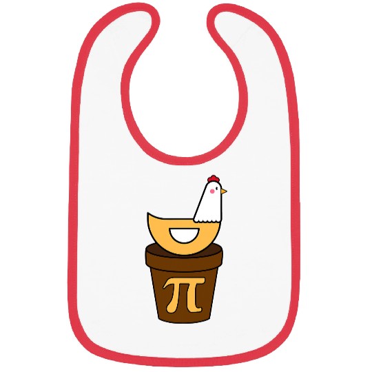 Chicken Pet Pi Day Chicken Pot Pie Math Science Funny Boys Pi Day Bibs