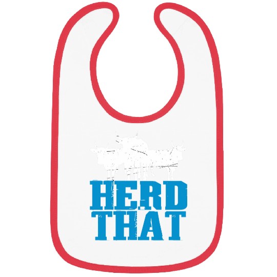 Cow Pet Herd That Cattle Rancher Dairy Farmer Funny Cow Bibs