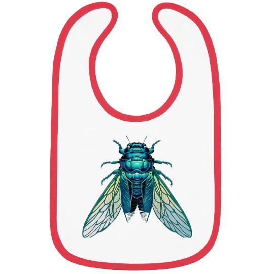 Cicada Insect 2024 Bug Colorful Entomology Entomologist Bibs