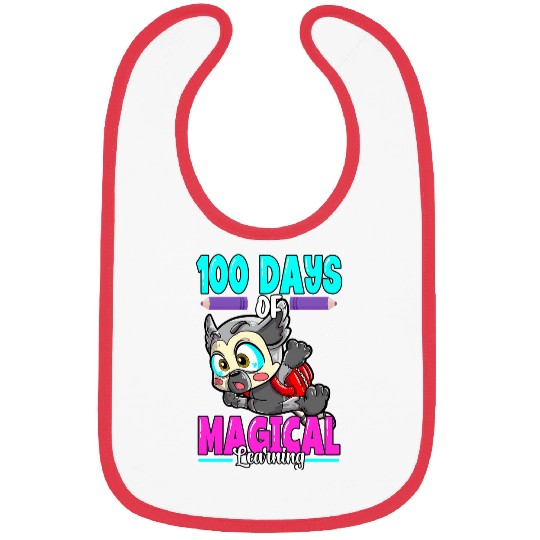 Lemur Pet Katta Lemur 100 Days Of School 100 Days of Magical Learning Bibs