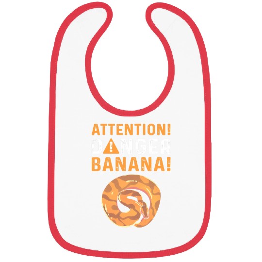 Python Pet Attention Danger Banana Royal Python Banana Ball Python Bibs