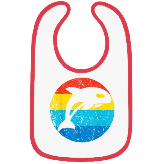 Whale Pet Pet Retro 1970s Style Circle Bibs