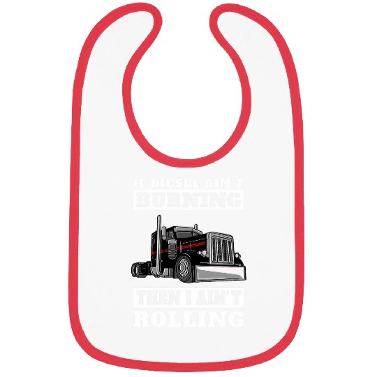 Truck Fun 18 Wheeler Freighter Truck Driver 3 Bibs