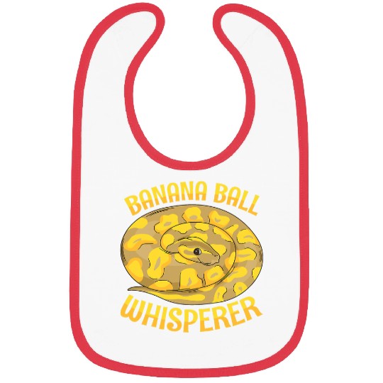 Python Pet Banana ball whisperer Quote for a Banana ball python breeder Bibs