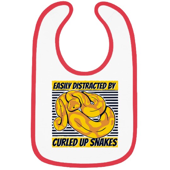 Python Pet Easily Distracted By Curled Up Snakes Banana Ball Python Bibs