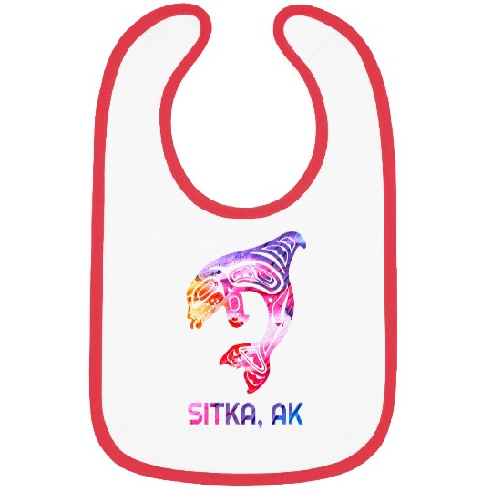 Whale Pet Sitka Alaska PNW Native American Indian Orca Killer Bibs