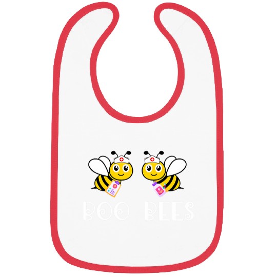 nurses Job Boo Bees Nursing nurses Funny Halloween Crew rn icu er 2 Bibs