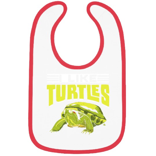Turtle Pet I Like Turtles Pet Animal Lover Bibs