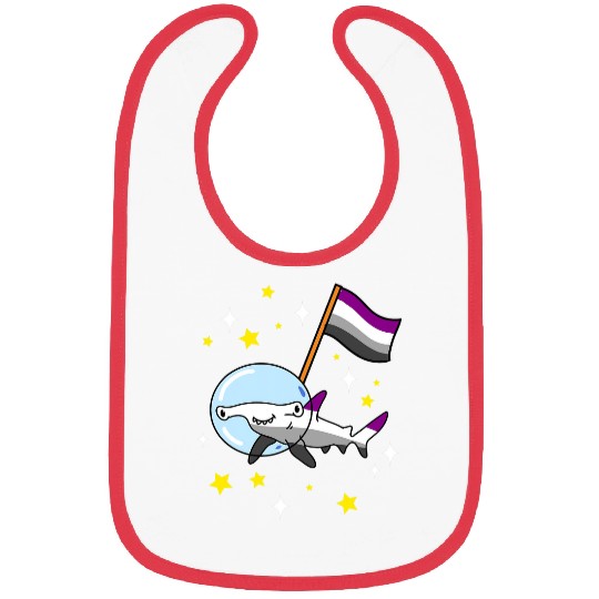 Shark Pet Asexual Hammerhead Shark In Space Ace Pride Bibs