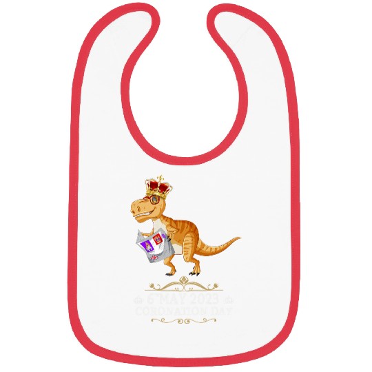 Dinosaur Pet Kings Coronation Dinosaur Kids Union Jack Coronation 1 Bibs