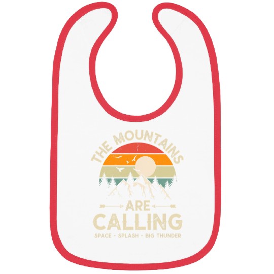 Astronaut Job vintages The Mountains are Calling Space Splash Big Thunder Bibs