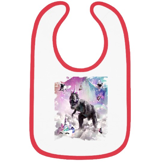 Unicorn Pet Rainbow Dinosaur Bibs
