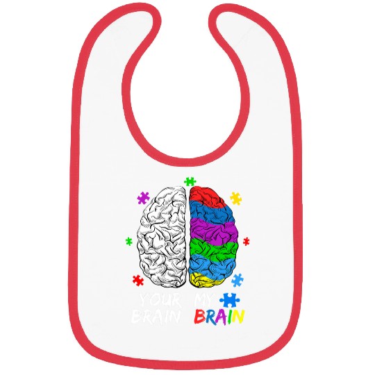 Autism Puzzle Your Brain Neurodivergent Neurodiversity Bibs