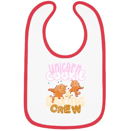 Unicorn Pet  Unicorn Cookie Baking Crew Christmas Baker Team 7 Bibs