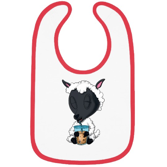Sheep Pet Bubble Tea Kawaii Lamb I Boba Tea Otaku Bibs