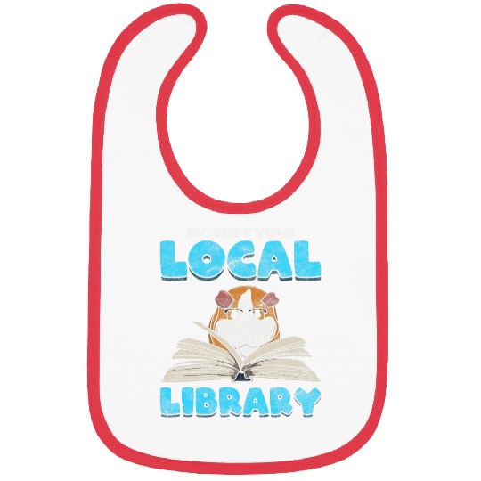 Book Fun Support Your Local Library Guinea Pig Book Bibs