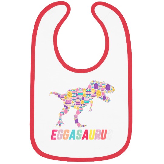 eggasaurus stegosaurus egg dinosaur happy easter day Bibs