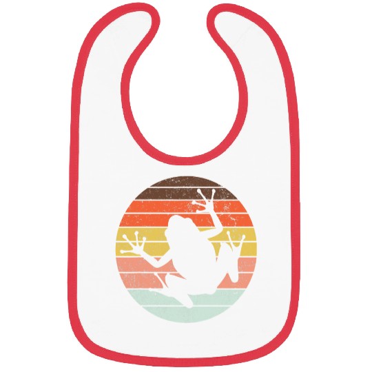 Frog Pet Retro Frog Amphibian Toad Frog Lover Funny Frog Bibs