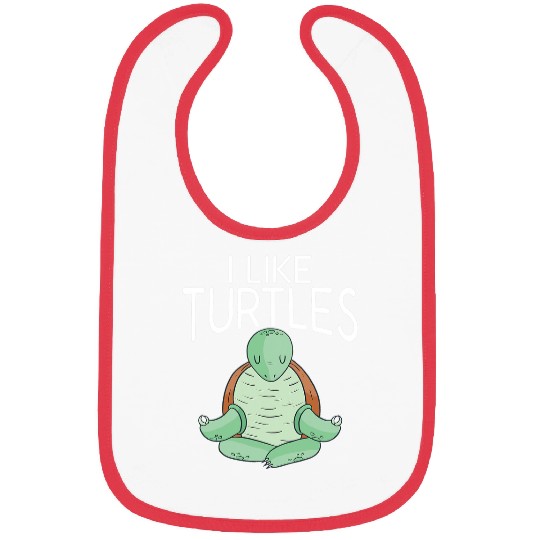Turtle Pet I like Turtles Cute Sea Turtle Lover 161 Bibs