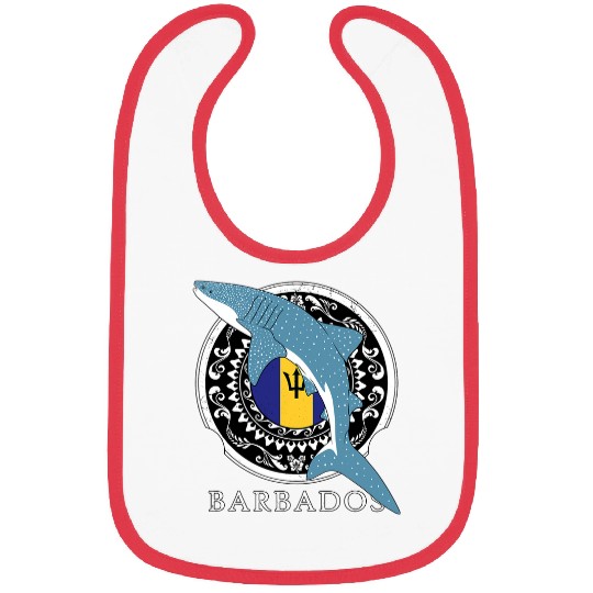 Shark Pet Barbados Flag Bajan Pride Whale Bibs