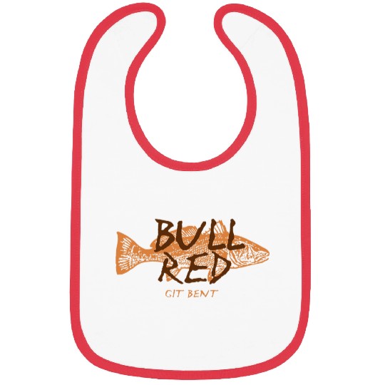Fishing Fun Bull Red Texas Redfish Git Bent Fishing Gulf Coast Bibs