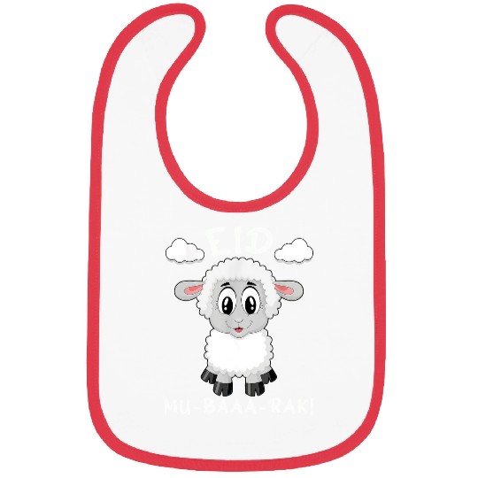 Sheep Pet Cute Funny Eid Mubarak Eid al Fitr Ramadan Funny sheep 86 Bibs