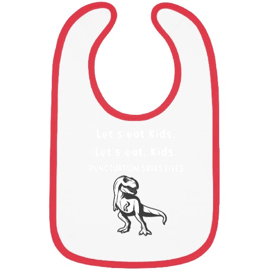 Dinosaur Pet Lets Eat Kids Dinosaur Punctuation Saves Lives 2 Bibs