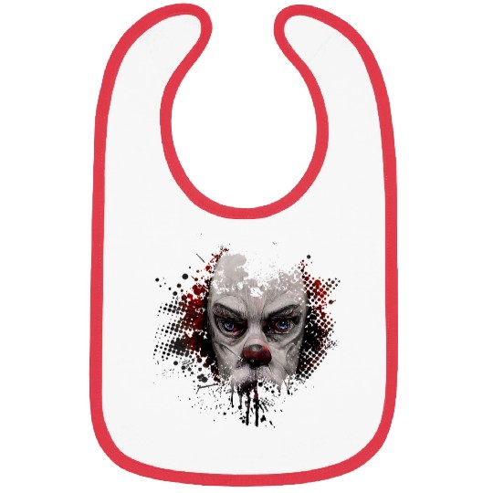 Halloween Evil Killer Scary Clown Horror Gift Bibs