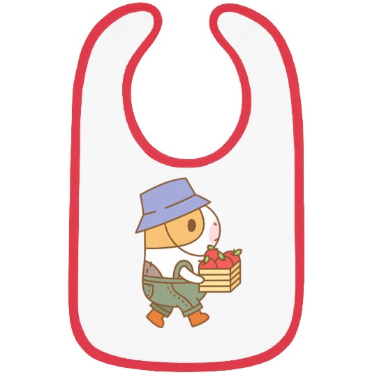 Guinea Pig Pet Bubu the Guinea pig Apple Picking Fall and Pie Pattern Bibs