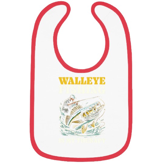 Fishing Fun Walleye Fishing Fish Catcher Fisher Fisherman 6 Bibs