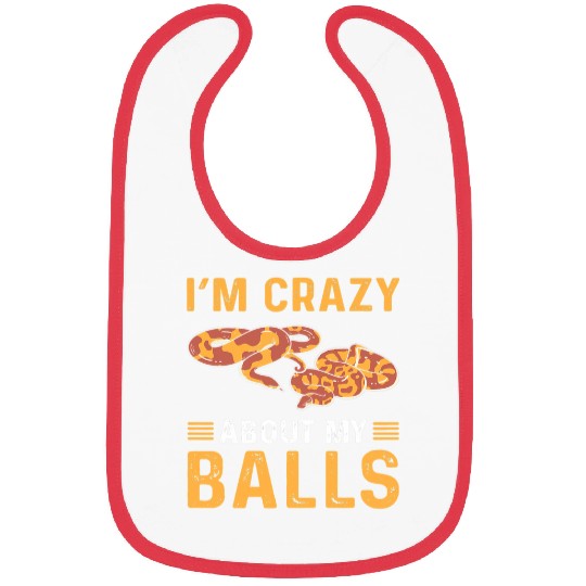 Python Pet Im crazys About My Balls Royal Python Banana Ball Python Bibs