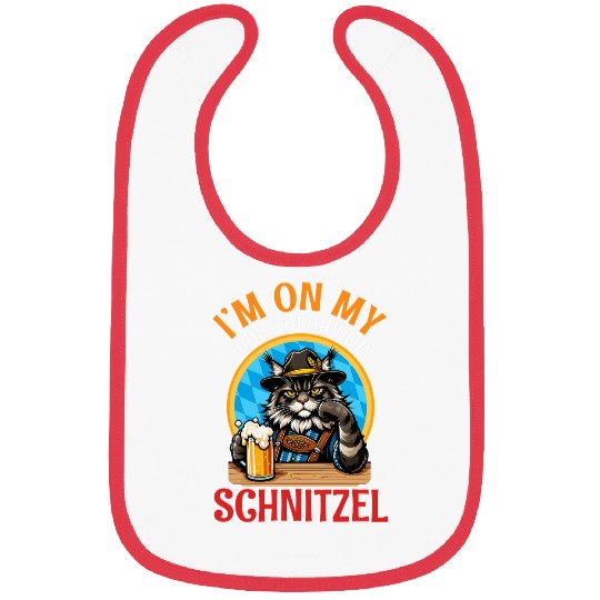 Beer Fun Maine Coon Drinking Beer I m On My Wust Behavior Schnitzel Bibs