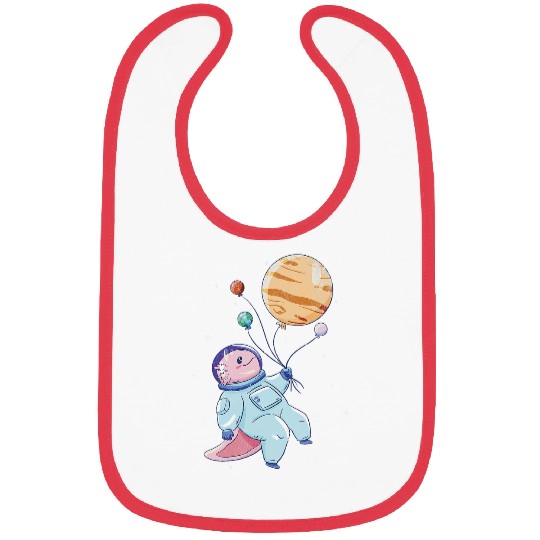 Axolotls Pet In Space Astronomy student Science planets Stars Bibs