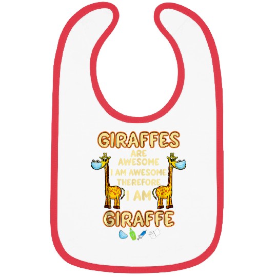 Giraffe Pet plus size mors day graphic print Bibs