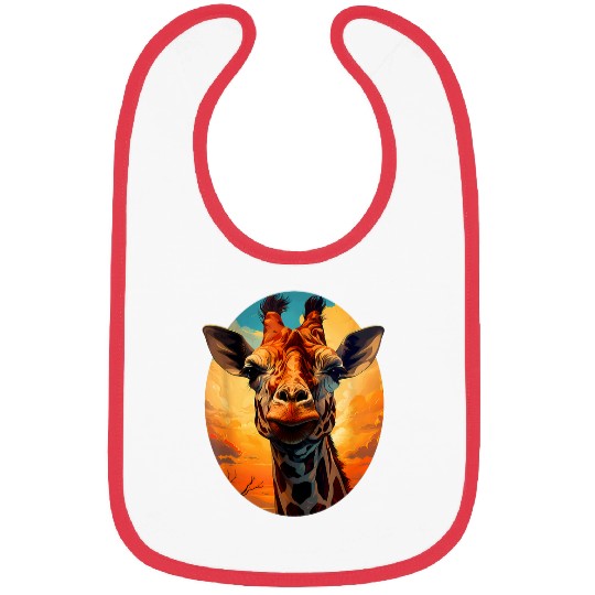 Giraffe Pet Face 8 Bibs