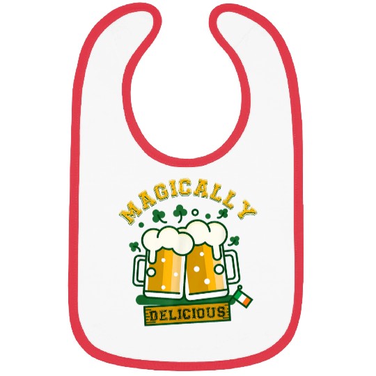 Beer Fun Magically Delicious Funny Beer Drinking St Patrick Day Bibs