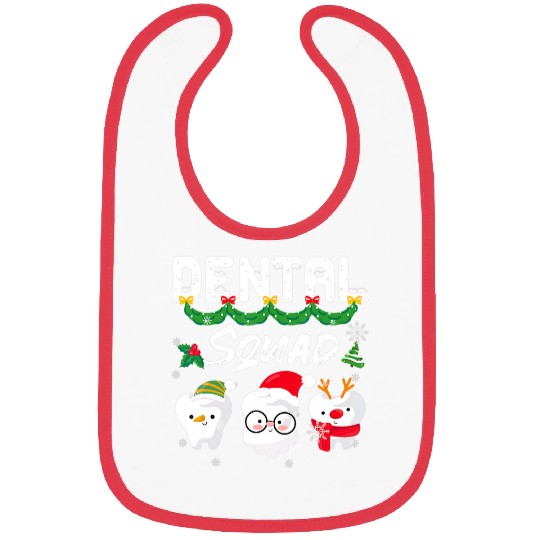 dentists Job Christmas Dental Squad Merry xmass Christmas Bibs