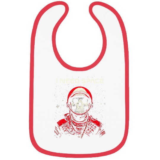 Astronaut Job I Need Space Skeletons Skull Astronaut Bibs