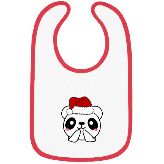 Bear Pet Feliz Navidad Cute Polar Bear Bibs