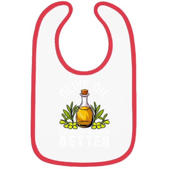 Olive Oil Italian Mediterranean Chef Cooking Funny Bibs